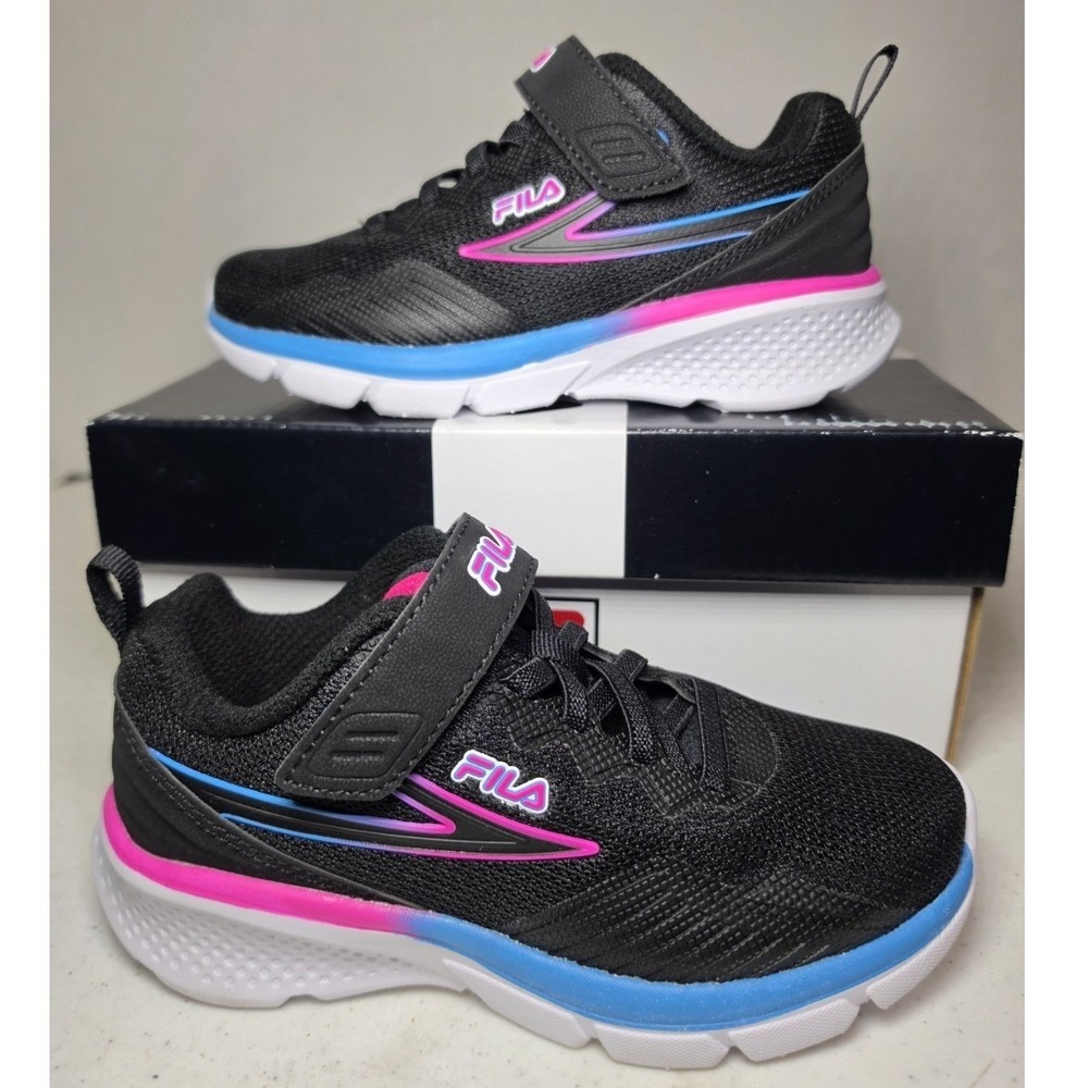 FILA Primo-Forza Strap, Kids, Black, Size 11, New